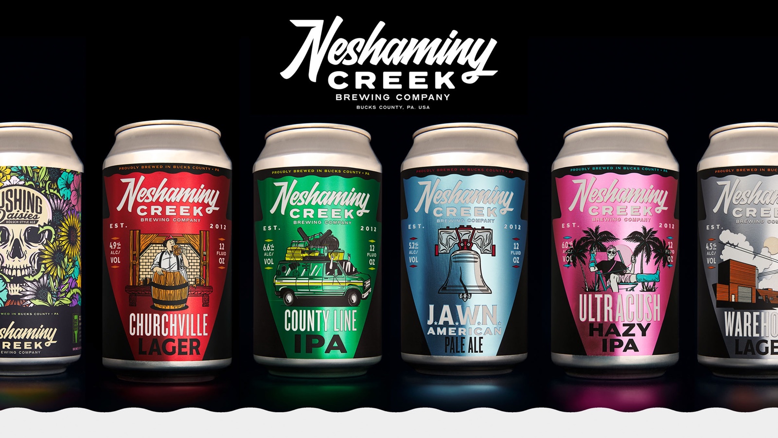 包裝設計分享學習｜啤酒包裝創意NESHAMINY CREEK釀酒公司