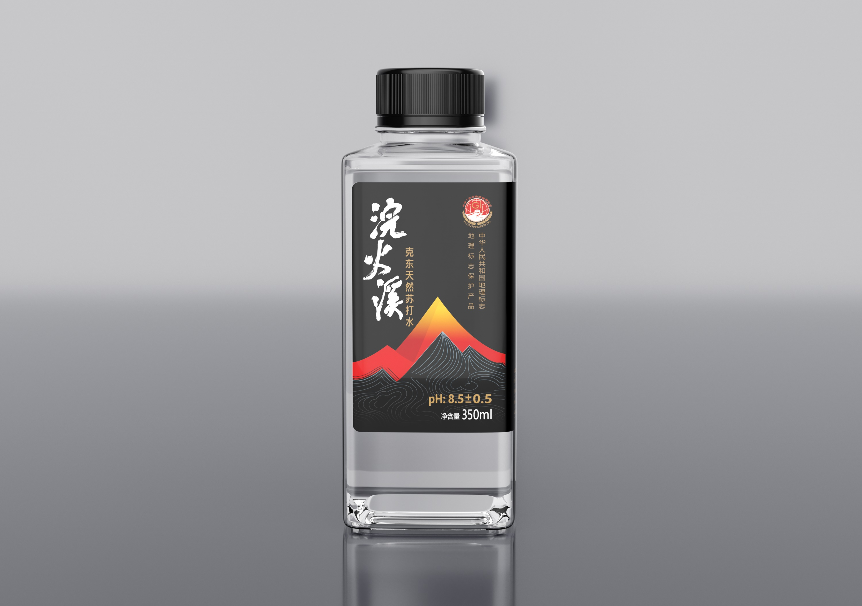 克東天然蘇打水包裝設計創意